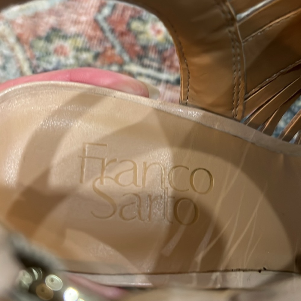 Franco Sarto Women's Tan 4” Wedge Sandals Size 7 - Picture 13 of 15